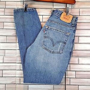 Levi's 527 red tab blue denim bootcut jeans Size 28 Juniors 16